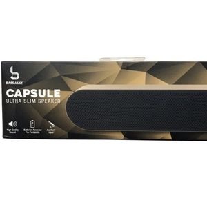 Capsule portable speaker battery operated